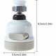 thumbnail image 3 of Boquilla de filtro de ahorro de agua, cabezal de grifo de cocina móvil de 360 grados, rociador de filtro de cabezal de ducha ajustable de 3 modos para cocina y baño, 3 of 5