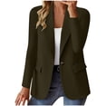 thumbnail image 2 of Women's Open Front Blazer Long Sleeve Lightweight Suit Jacket Business Office Work Professional Casual Outfits, 2 of 7