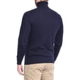 thumbnail image 2 of Arthur Black Men's Solid Navy Blue Pullover Cotton Blend Turtleneck Sweater Shirt, 2 of 2