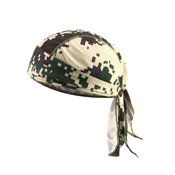 TELOLY Men Cooling Helmet Liner - Skull Cap Beanie - Pirate Hat Bandana & Motorcycle Head Wrap