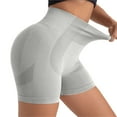 thumbnail image 6 of iHPH7 Compression Shorts for Women, Seamless Biker Shorts for Women, Running Shorts for Women, Biker Shorts Women, Biker Shorts Women Tummy Control, Silver M, 6 of 9