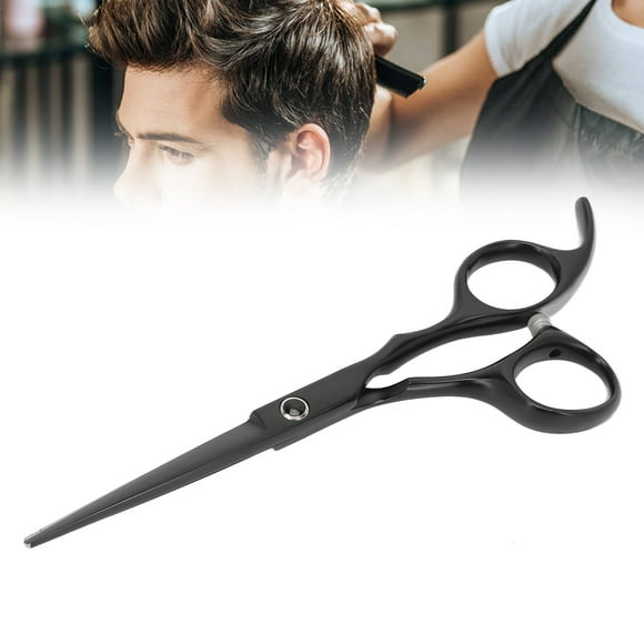 Barber Shears, Uniform Trimming Hair Scissors 5inch Practical For Barber Shop Black