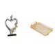thumbnail image 1 of Estatua de pareja besándose, figura abstracta de resina con forma de corazón y asa, diseño rectangular, adecuada para decoración del hogar, regalos y, 1 of 8