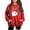 Red, variant on Mercatoo Teen Girls Cute Graphic Hoodie Halloween Soft Lightweight Hooded Pullover Sweatshirts Kids School Preppy Clothes Pockets