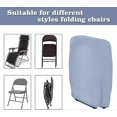 thumbnail image 3 of 2pcs Folding Sun Lounger Cover, Windproof Anti-UV Waterproof Folding Garden Chair Covers, Garden Sun Lounger Cover, with Carry Bag (Grey), 3 of 5