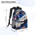 thumbnail image 2 of Balery Colorful Sushi Food Art Mochila para Mujeres y Hombres, Mochila Ligera Casual para Viajes, Mochila Clásica Básica para la Universidad, 2 of 6