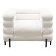 thumbnail image 2 of Diamond Sofa Vox Chair in Faux White Shearling with Black Powder Metal Legs, 2 of 6