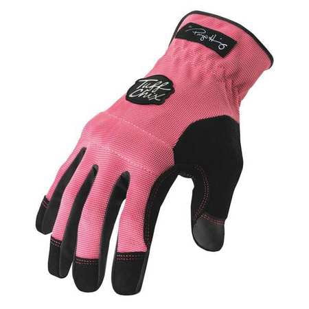 IRONCLAD TCX-24-L Large Pink Shirred Cuff Mechanics (Best Gloves For A Mechanic)