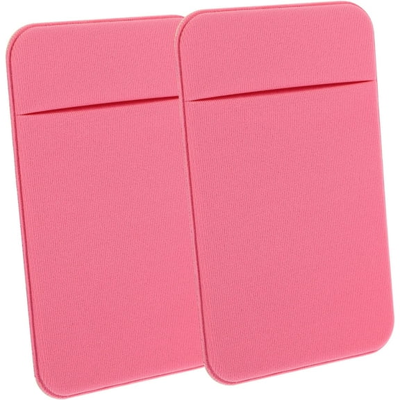 2pcs Mobile Phone Back Sticker Phone Card Holder Credit Card Wallet Smart Wallets Sticky Credit Holder Cell Wallet Sleeve Mobile Cards Sleeve Cards Storage Bag Phone Wallet Pocket