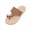 Khaki, variant on Women's Toe Loop Wedge Slide Sandals Braided Platform Southwestern Boho Sandals Orange 5.5