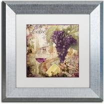 Trademark Fine Art "Wine Country II" Canvas Art by Color Bakery White Matte, Silver Frame