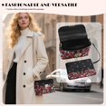 thumbnail image 3 of KUIFORTI Red Rose Leather Cross Body Bag Fashion Comfortable Lightweight Medium Shoulder Handbags Durable Shoulder Bag Wallets with Chain Strap for Camping Parties, 3 of 7