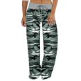 thumbnail image 3 of JJHGVB Camo Pajama Pants Stretchy Pants Drawstring Pants Women Sleep Pant Women Baggy Pants Women's Comfy Pants Baggy Womens Pants Gray L, 3 of 9