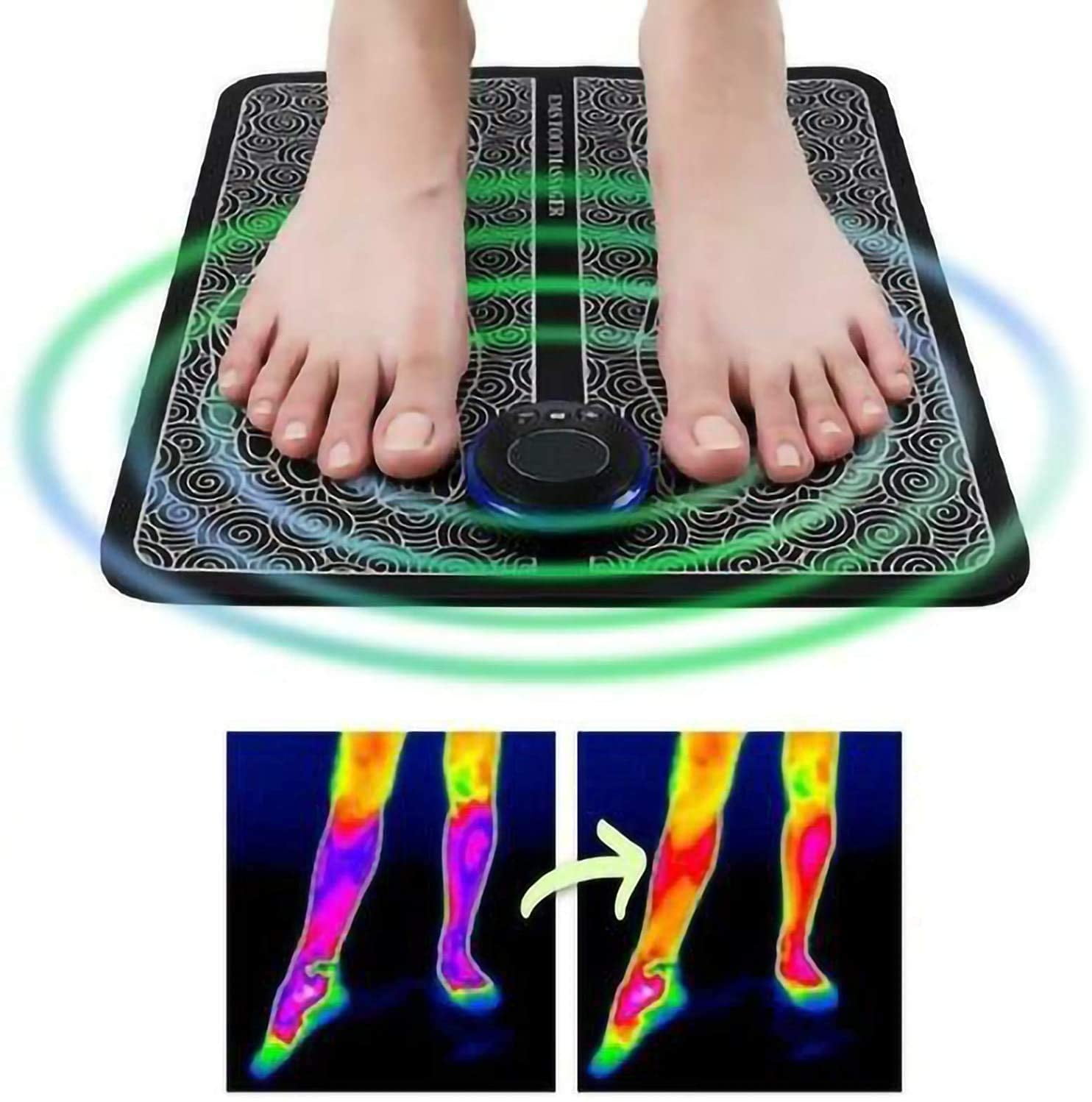 Dropship EMS Foot Massage Pad Electric Stimulator Massager Unit  Rechargeable Leg Reshaping Muscle Pain Relax to Sell Online at a Lower  Price