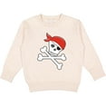 thumbnail image 2 of Inktastic Pirate Skull and Crossbones Toddler Sweatshirt, 2 of 4