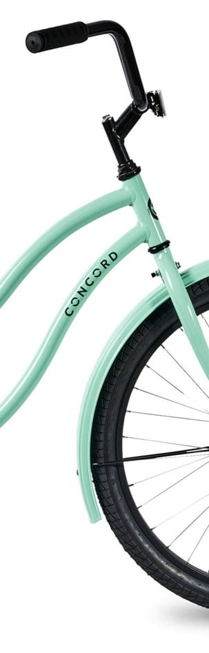 Concord 24" Pacifica Cruiser Bicycle, Fits Riders 4'6" - 5'6", Teen, Unisex, Sea Green