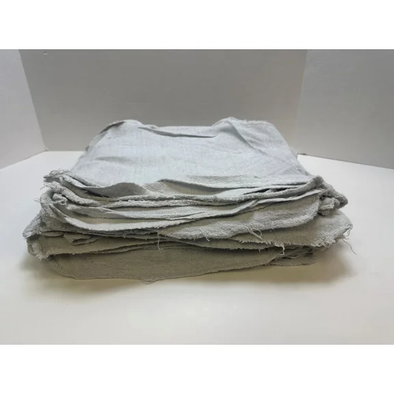 50 White Shop Towels 12 X 14 Cleaning Cotton Rags Absorbent Wipers Buy More Save