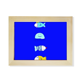 thumbnail image 1 of Ocean Fish Jellyfish marco de foto de madera Unbranded 6x8 pulgadas, 1 of 4