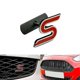 thumbnail image 1 of Metal Ford Zetec S Grill badge for Fiesta/focus S St with mounting kit [kk], 1 of 2
