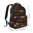 thumbnail image 2 of Disketp Bookshelves Mochila Estampada para Hombre y Mujer – Mochila Ligera Clásica con Múltiples Bolsillos para Universidad, Trabajo y Viajes-One Size, 2 of 5