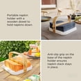 thumbnail image 4 of Bellwood Napkin Holder With Weight And Carrying Handle  White/natural, 4 of 7