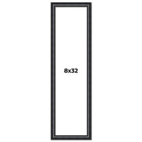 8x32 Frame Black Real Wood Picture Frame Width 1.25 inches | Interior Frame Depth 0.5 inches |