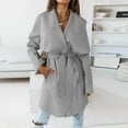 thumbnail image 4 of Vedolay Womens Winter Jacket Slim Casual Jacket Coat Top Outwear 2023 Grey,2XL, 4 of 5