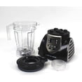 thumbnail image 4 of JLA-8 Professional Countertop Blender Emulsifier 1200-Watt with 60-oz  Jar Stainless Steel Blades for Frozen Drinks Smoothies Sauces and More Black, 4 of 8