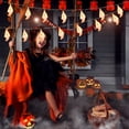 thumbnail image 3 of Halloween Ghost String Lights 8.5‘ LED 20-Bulb Battery Powered Orange Halloween Twinkle Fairy Light for Christmas Decorations    Indoor & Outdoor Use, 3 of 3