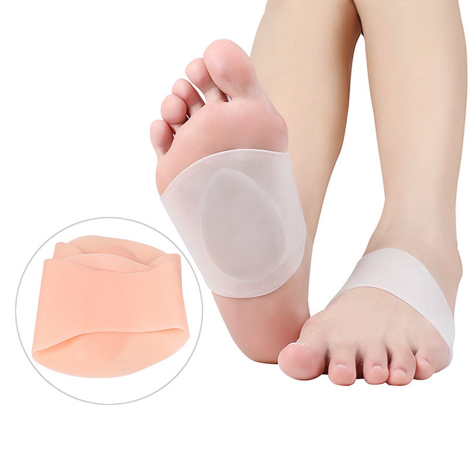 SEBS Soft Arch Support Insole Sock Sleeve Type Orthopedic Foot Pad, 1 Pair, Arch Height 0.7cm