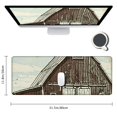 thumbnail image 2 of nygtbtfer Mouse Pad Farm Sketch Fence Gaming Mouse Mat Non-Slip Rubber Base Mousepad for Computer Laptop PC Desk Office&amp;Home Working 31.5x11.8 in, 2 of 6