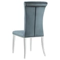 thumbnail image 5 of Pemberly Row Velvet Upholstered Curved Back Side Chairs Dark Gray (Set of 2), 5 of 11