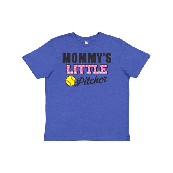 Inktastic Mommys Little Pitcher Softball Youth T-Shirt
