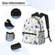 thumbnail image 3 of Disketp Purple Chicory Mochila Ligera Clásica con Múltiples Bolsillos, Mochila Casual para Hombre y Mujer, Ideal para Escuela, Trabajo y Viajes, 3 of 6
