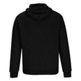 thumbnail image 5 of Momasggi Men's Face Mask Hoodies Loose Fit Long Sleeve Drawstring Hooded Sweatshirts Fashion Solid Color Athletic Running Pullover Tops with Pockets Black L, 5 of 6