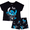 Lilo & Stitch Black, variant on Care Bears Girls Short Sleeve Top and Short Pajama Set, 2-Piece, Sizes 4-12