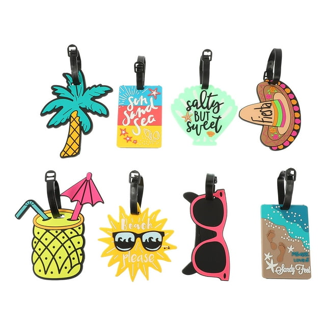 Luggage Tags Tag Travel Suitcase Id Labels Identifiers Name Baggage