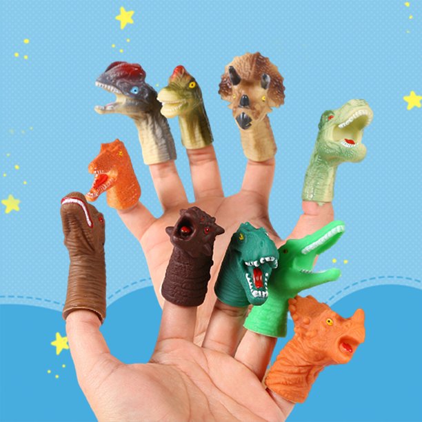 Gwong Juguete 5 / 10pcs Mini Dibujos animados Dinosaurio Simulación Partido Prop Que Finger Puppet Cover Toy Gwong 30007593