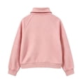 thumbnail image 5 of Wilark Girls Zip Up Sweatshirts Long Sleeve Fashion Collared Casual Kids Fall Jackets Pink 12, 5 of 6