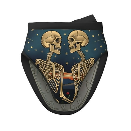 

Lukts Romantic Skeletons Under Moon for Silicone Oven Mitts Heat Resistant Silicone Potholders Mini Oven Mitts Oven Glove Kitchen Mittens Pinch Mitts Cooking Mitts