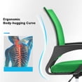 thumbnail image 2 of BestOffice Ergonomic Mesh Office Chair, Lumbar Support, Adjustable Height with Armrests for Adults, Teens, 2 Pack(Green), 2 of 7