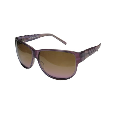 New Christian Roth 14285 Mens/Womens Designer Full-Rim Gradient Purple Hip & Chic Handmade In Japan Shades Sunnies Frame Brown / Purple Lenses 62-13-125 Sunglasses/Eyewear