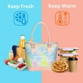 thumbnail image 6 of Tirrinia Insulated Lunch Bag for Women, Large Capacity Tote Lunch bag, Waterproof Oxford Cloth Leakproof Cooler Bag with Handle, Thermal Leakproof for Work Office Picnic School Travel, 6 of 7
