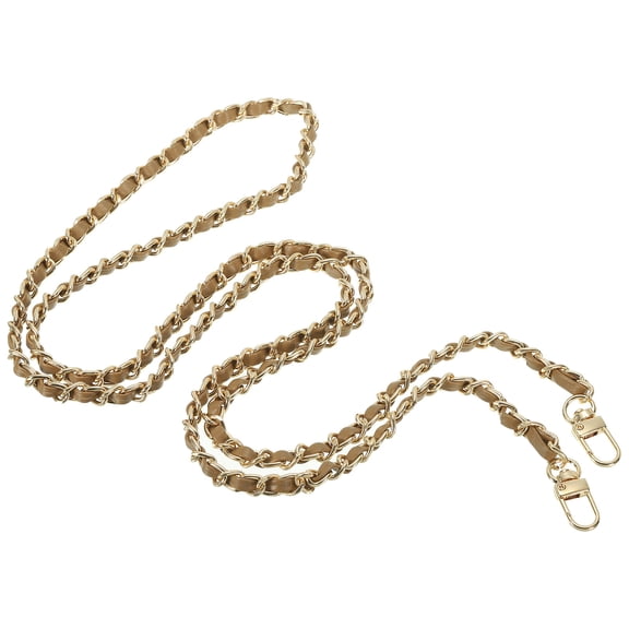 Uxcell 55 Inch Purse Chain Strap, Bag Chains Shoulder CrossBody Replacement for Handbags, Coffee/Gold