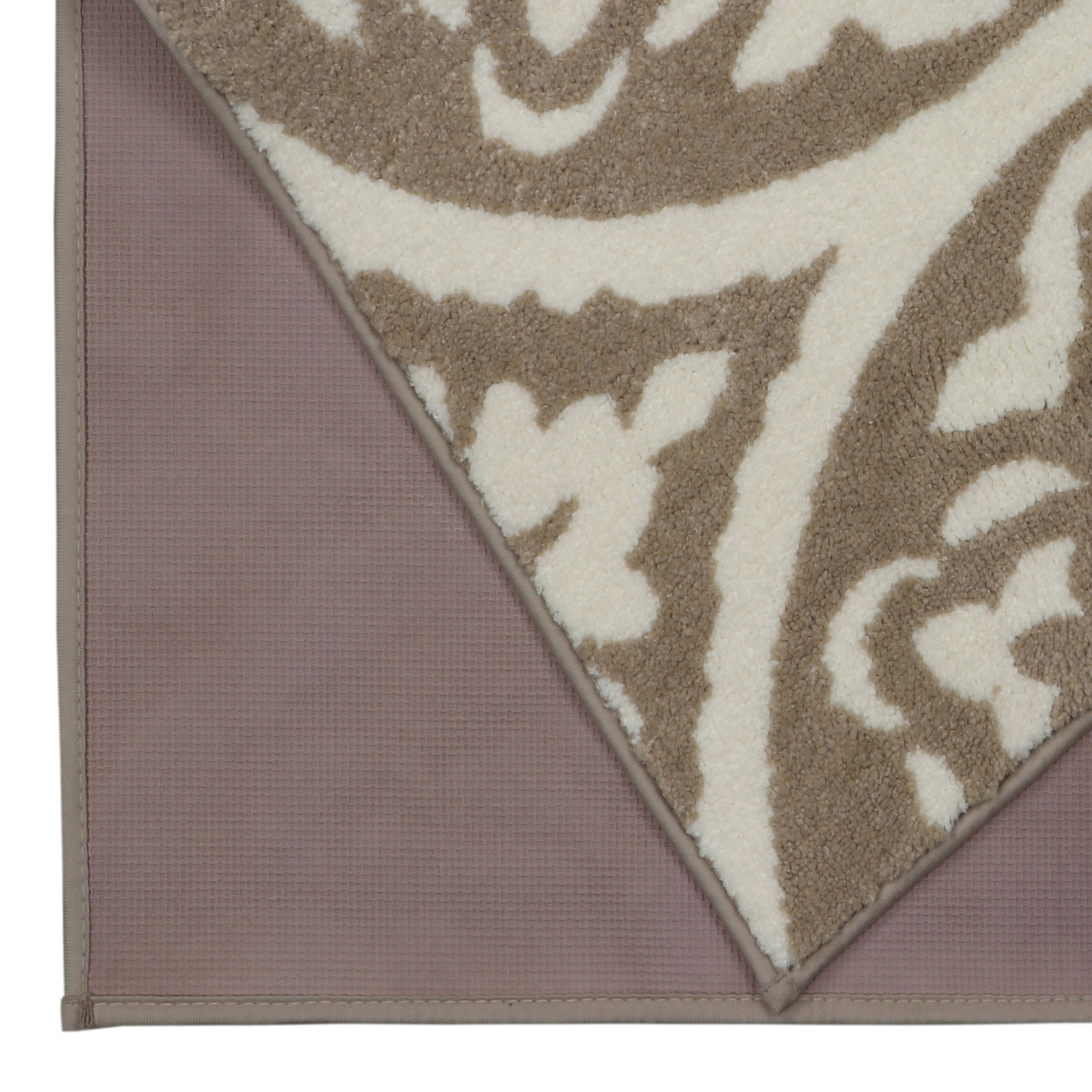 Mainstays Tan Medallion Plush Indoor Accent Rug, 30" x 45"