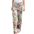 thumbnail image 1 of Pantalones de Cintura Alta Para Mujer Pantalones de Pierna Ancha Con Estampado Floral Elegante Con Estampado Vintage Odeerbi ODB-6, 1 of 5