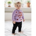 thumbnail image 4 of Baby Boy Girl Halloween Oversized Knit Sweater Letter Pumpkin Chunky Long Sleeve Pullover Sweater Shirts Warm Fall Winter Tops Clothes, 4 of 8