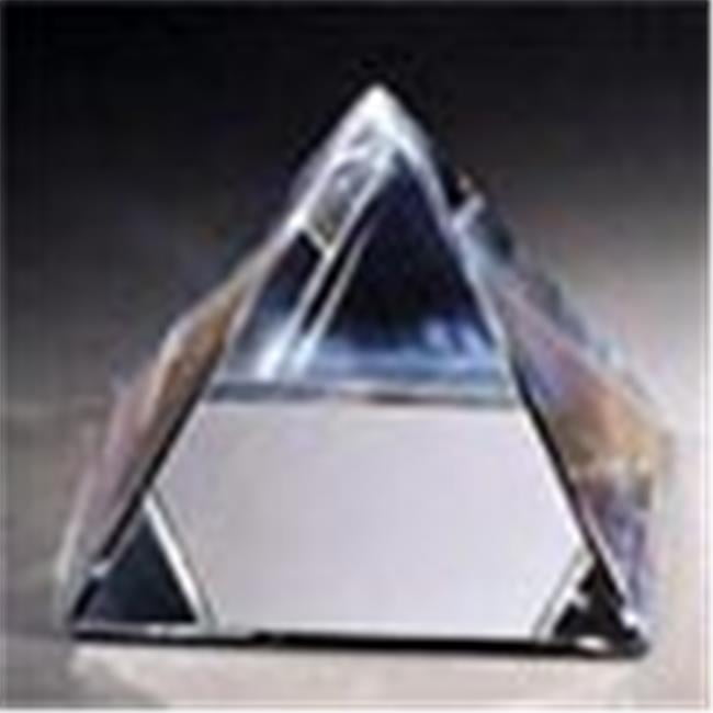 Crystal Glass Pyramid Sphinx Paperweight Desk Souvenir Collectible Home Decor
