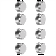 thumbnail image 1 of Kit de Herrajes para Montaje de Espejos Sin , Clips para Sujetar Espejos, Forma Redonda, Fijación con Doble Tornillo, Soporte para Colgar Espejos, 1 of 5