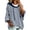 Navy, variant on Oversized Stripes Hoodies for Women Batwing Short Sleeve Crewneck Hooded Drawstring Sweatshirts Spring Fall (XL, Sky Blue)